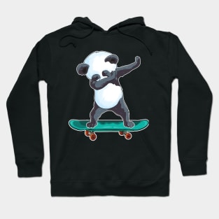 Panda Skateboarding Skater gifts Dabbing Panda Skateboard Hoodie